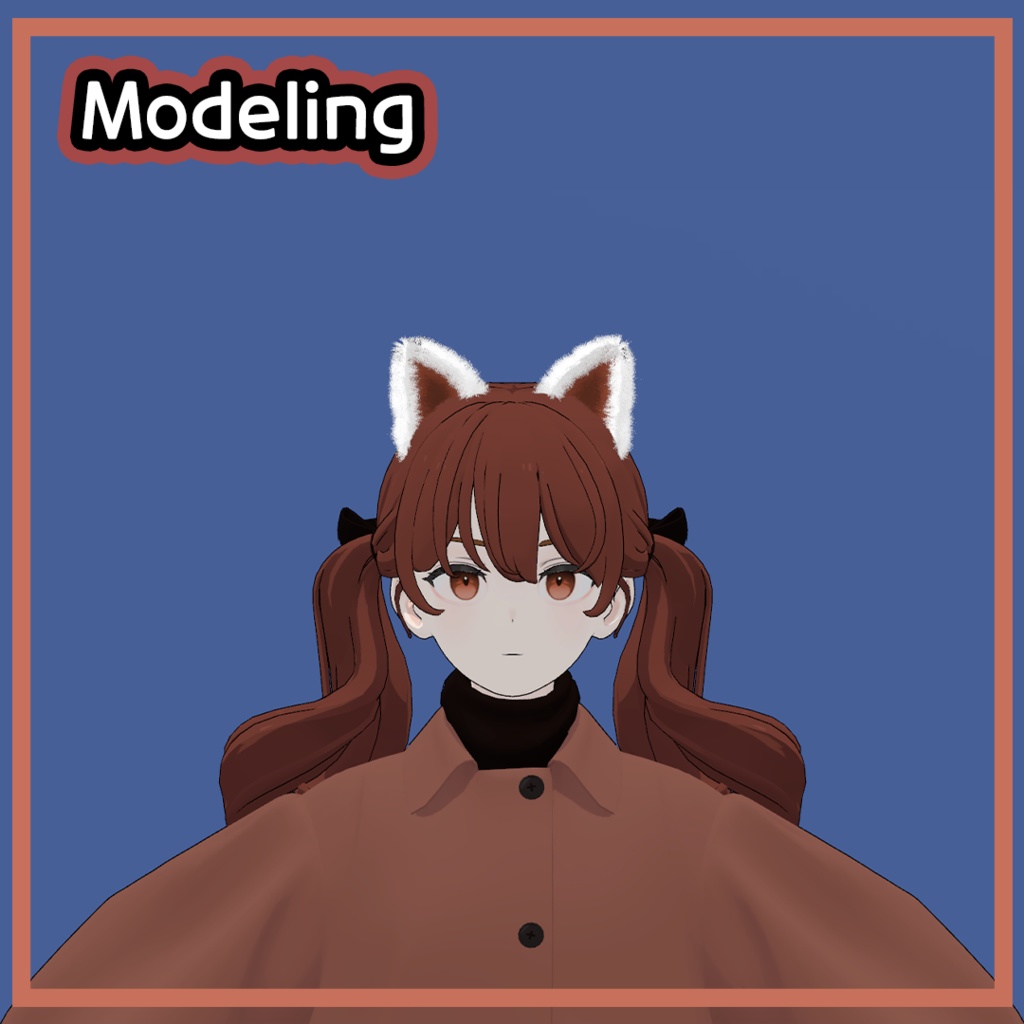 【VRCHAT用】 Lesser Panda Ears