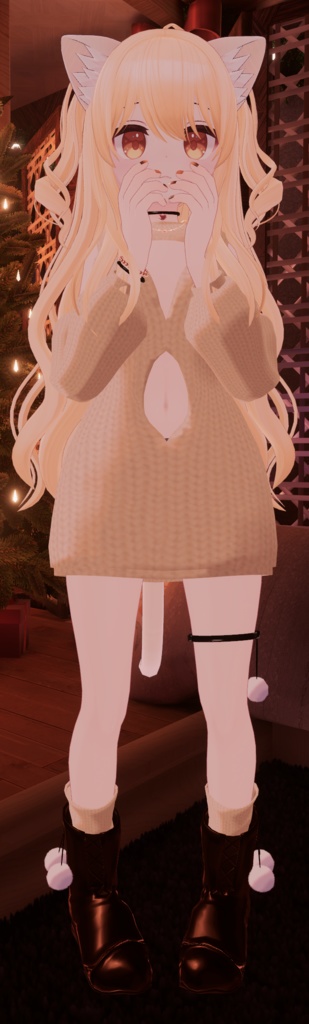 【VRC対応】冬服編み込みニット