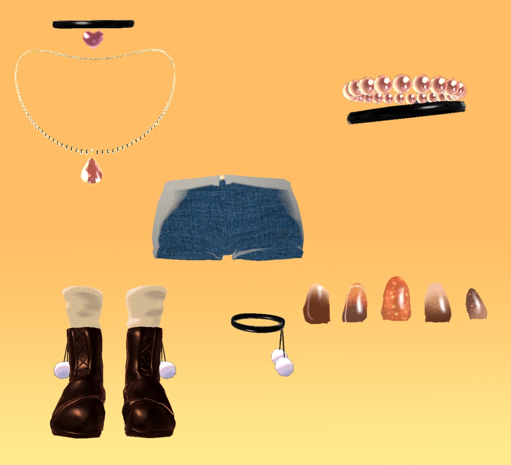 【VRC対応】冬服編み込みニット