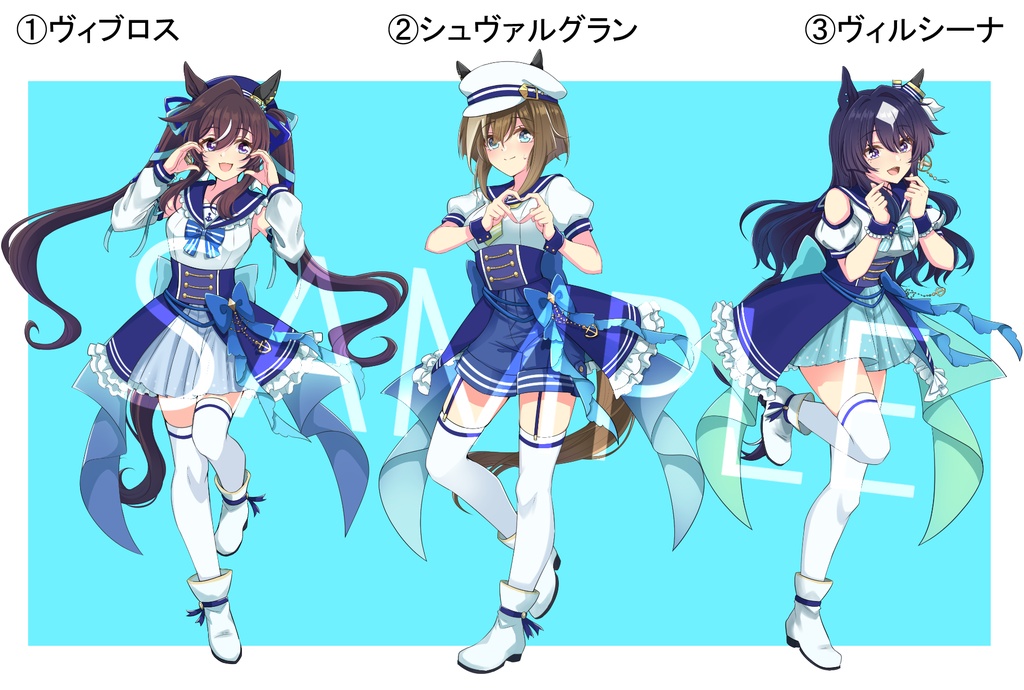 三姉妹アクリルフィギュアスタンド