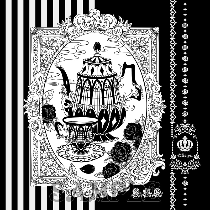 「お茶会」コースター