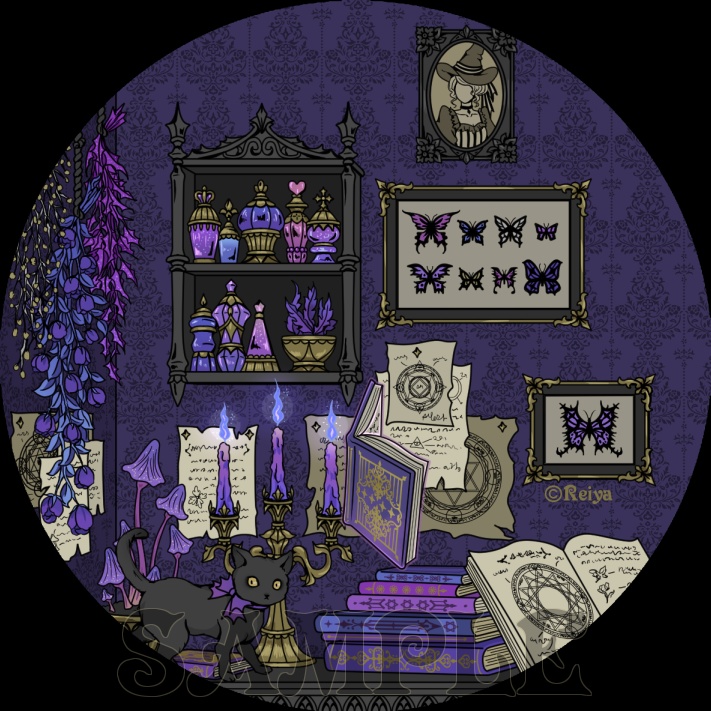 「魔女の部屋」缶ミラー