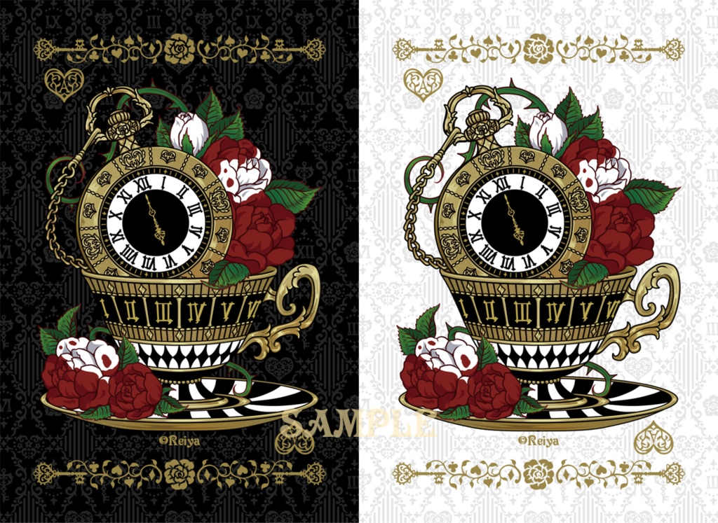 『不思議の国へ』パスケース(白)