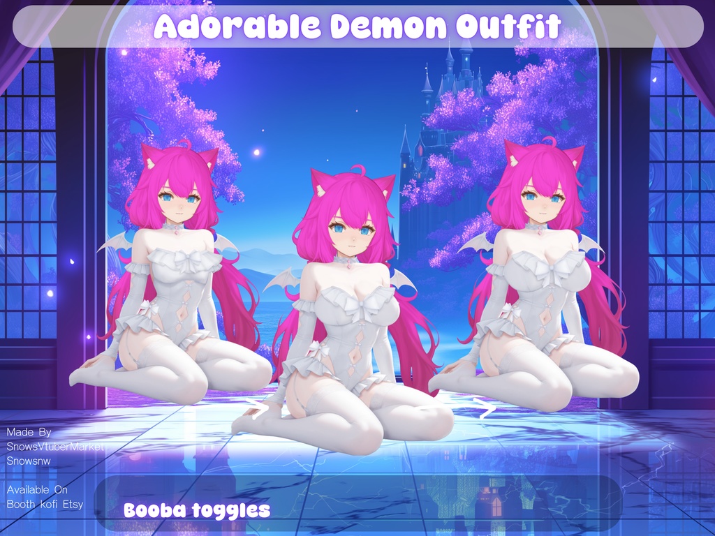 Adorable Demon Vtuber Outfit Body | Ready to Use