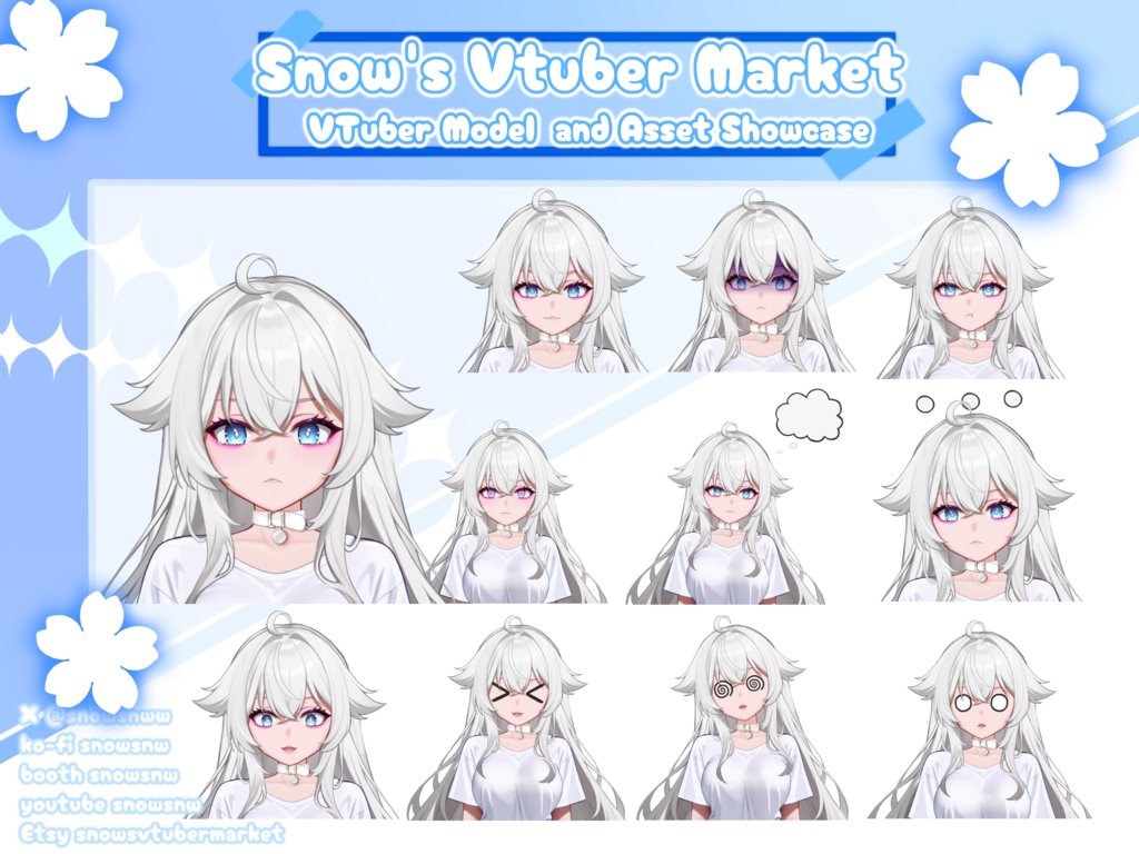 TShirt Vtuber 【live2dモデル/live2d model】