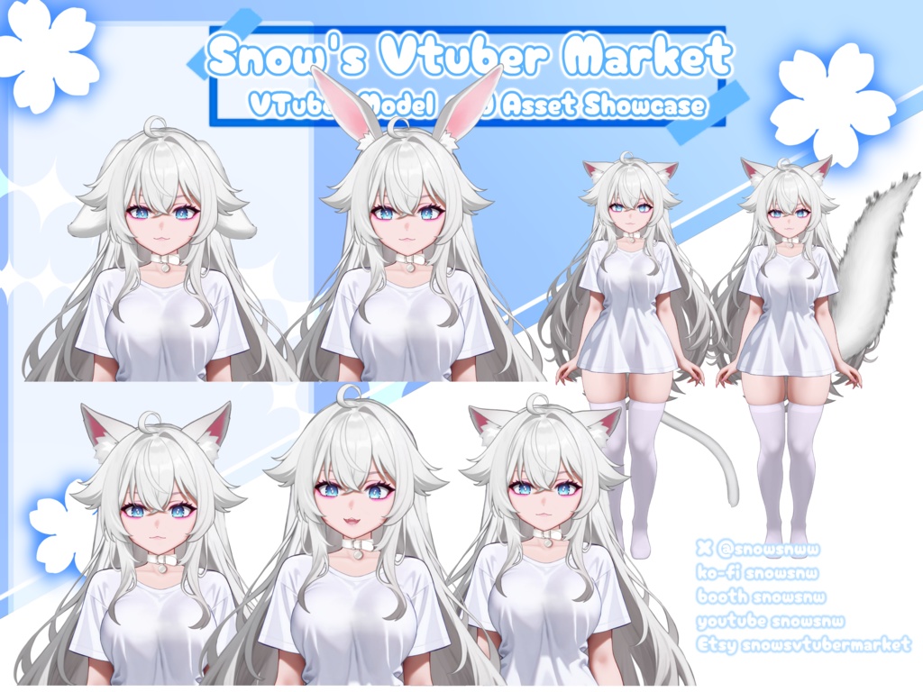 TShirt Vtuber 【live2dモデル/live2d model】
