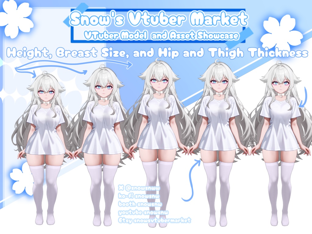 TShirt Vtuber 【live2dモデル/live2d model】
