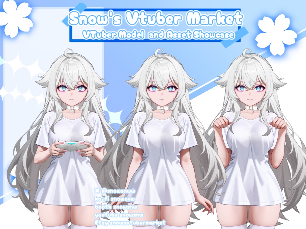 TShirt Vtuber 【live2dモデル/live2d model】