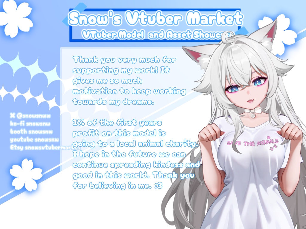 TShirt Vtuber 【live2dモデル/live2d model】