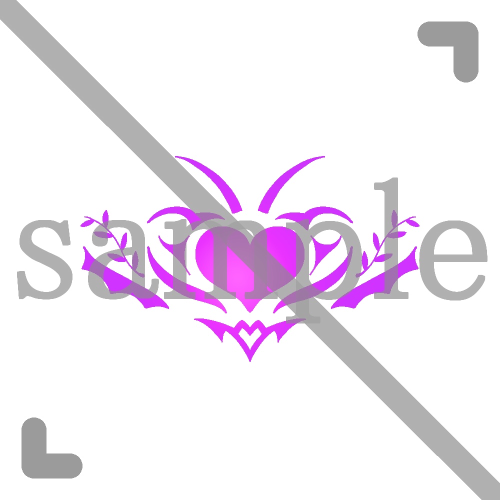 【VRC向け商品】発光用テクスチャ入り!シンプルな淫紋