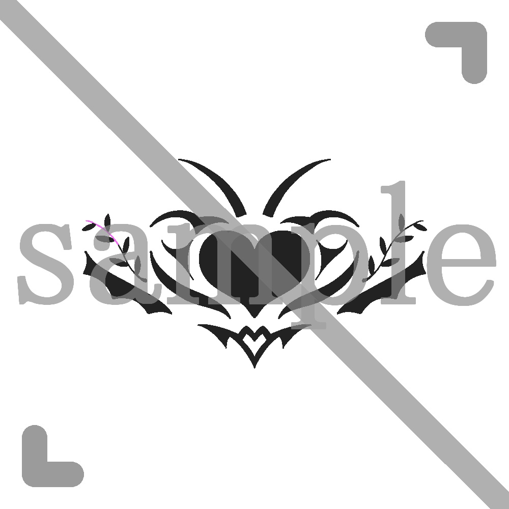 【VRC向け商品】発光用テクスチャ入り!シンプルな淫紋