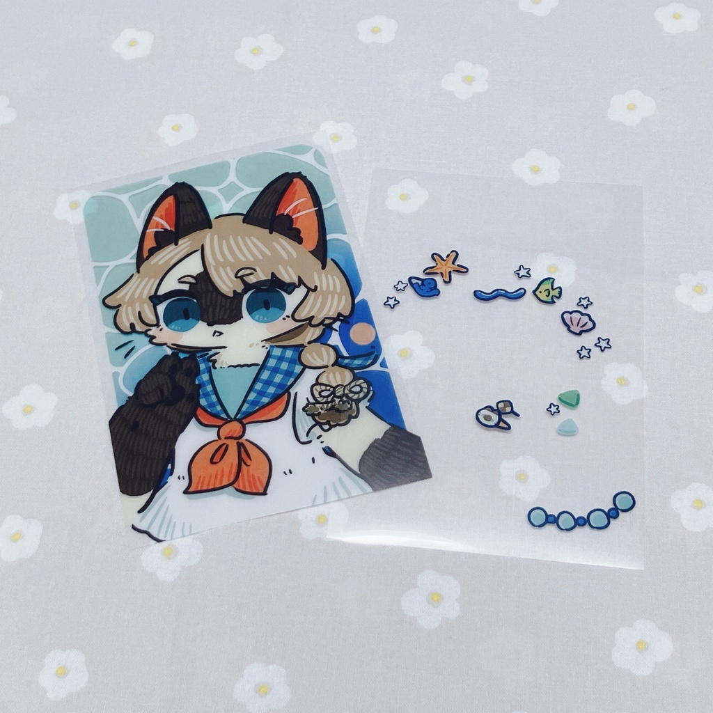 summerデコラクリアカード