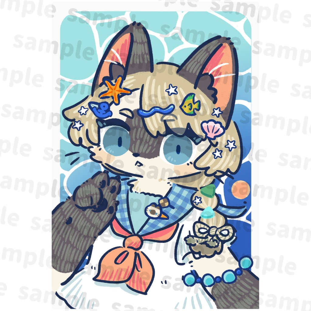 summerデコラクリアカード