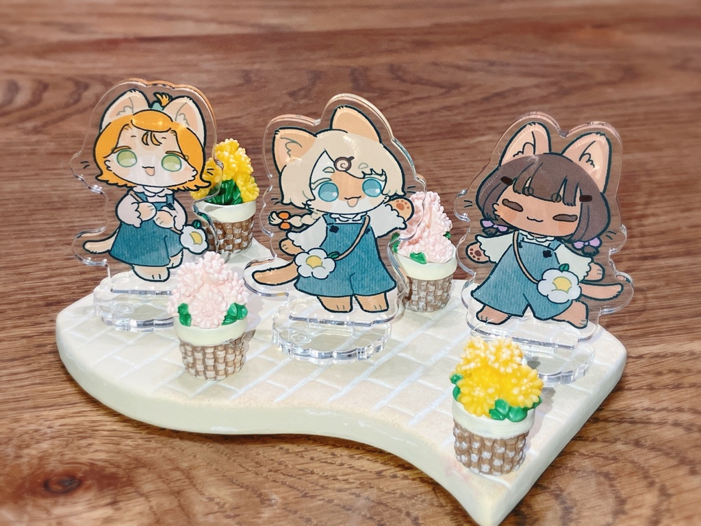 焼き菓子にゃんこアクスタ［おでかけ_春］