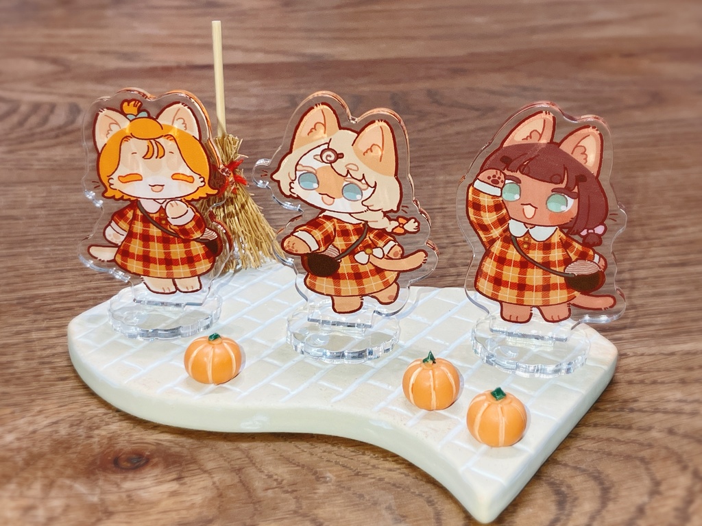 焼き菓子にゃんこアクスタ［おでかけ_秋］