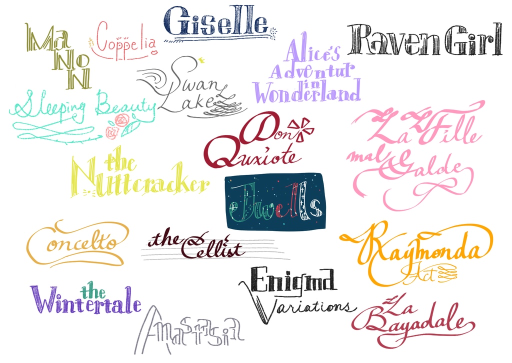 Ballet 演目ロゴTシャツ