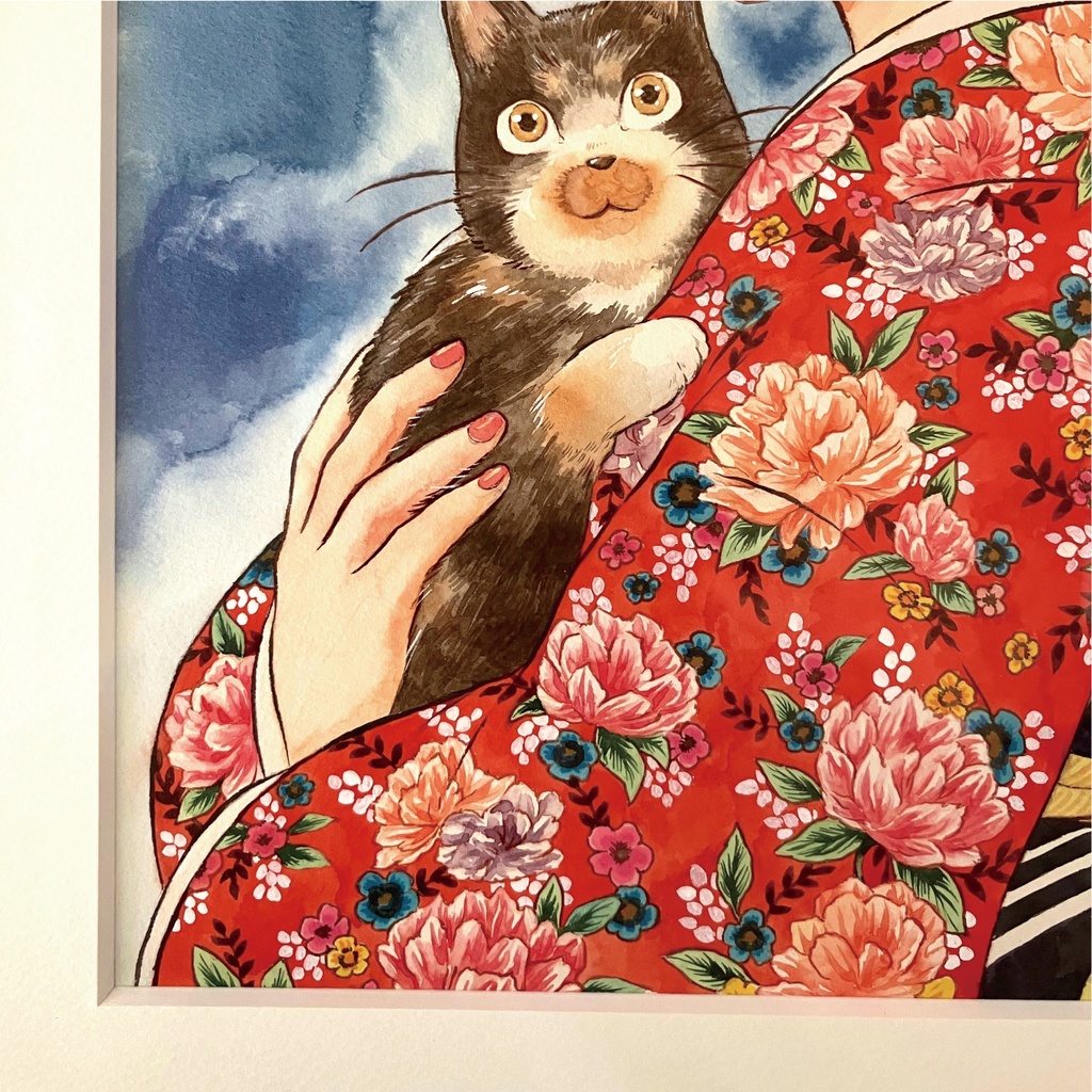 ORIGINAL PAINTING -HUDSON 四つ切サイズ-