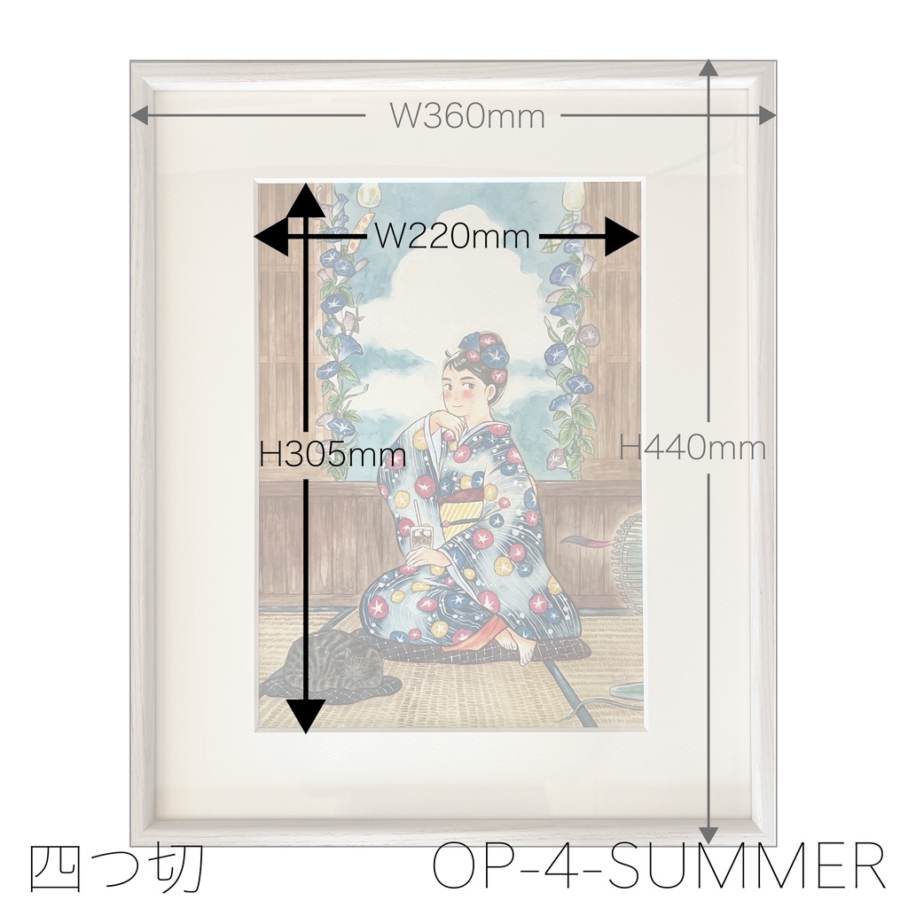 ORIGINAL PAINTING -HUDSON 四つ切サイズ-