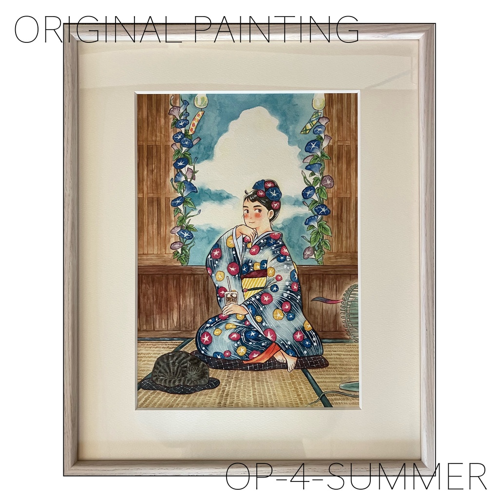 ORIGINAL PAINTING -HUDSON 四つ切サイズ-