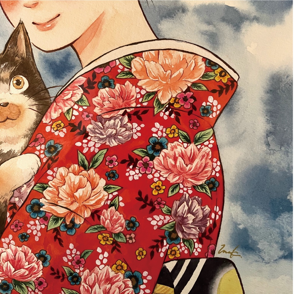 ORIGINAL PAINTING -HUDSON 四つ切サイズ-