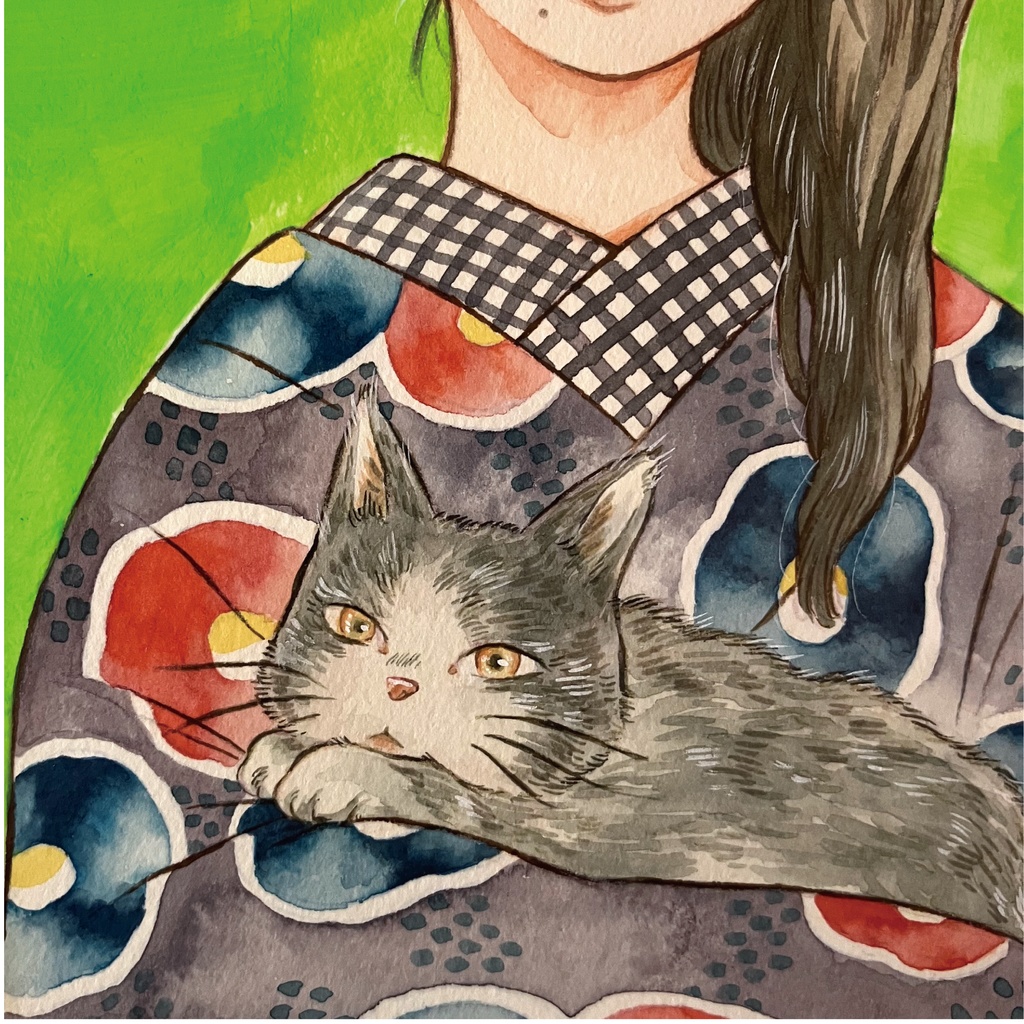 ORIGINAL PAINTING -HUDSON 八つ切サイズ-