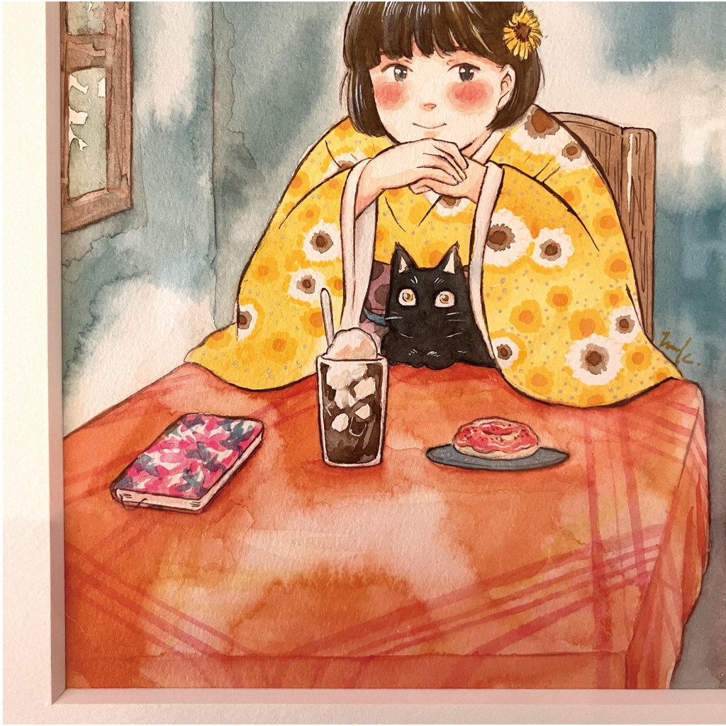 ORIGINAL PAINTING -HUDSON 八つ切サイズ-