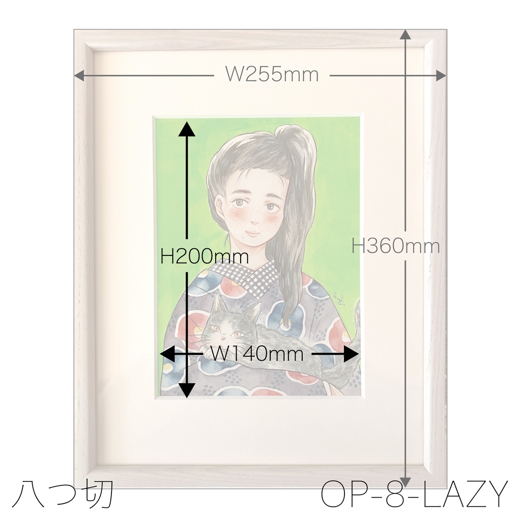 ORIGINAL PAINTING -HUDSON 八つ切サイズ-