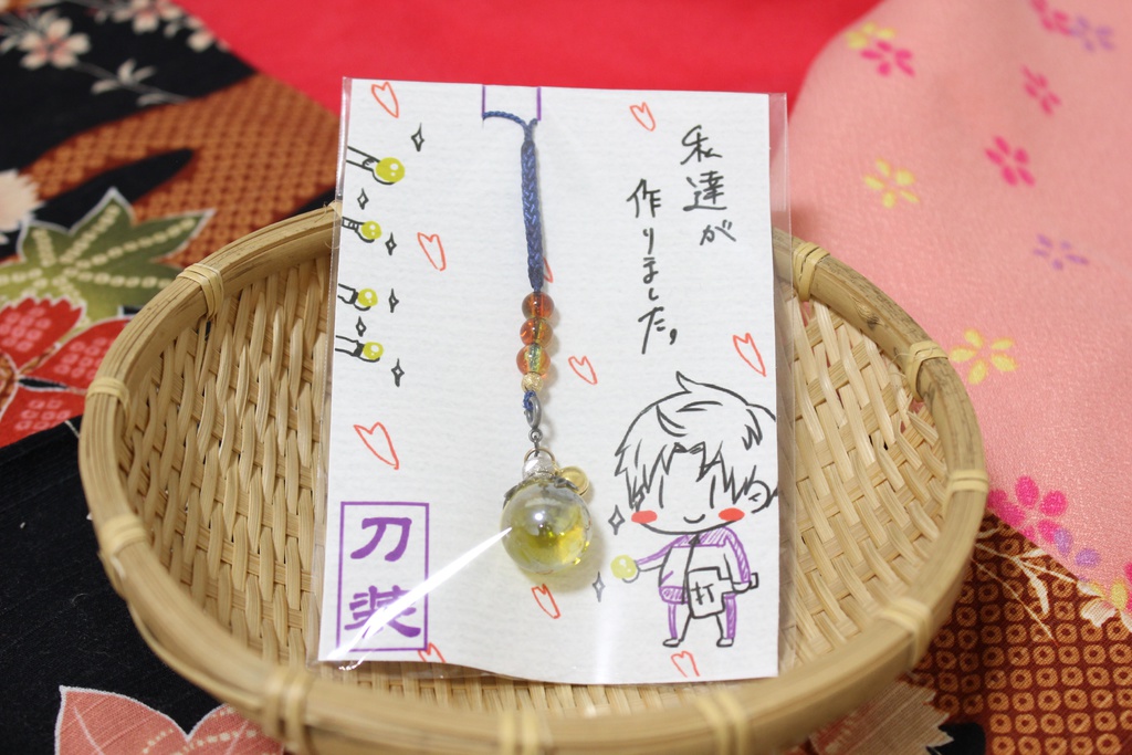 がんばって作った刀装ストラップ