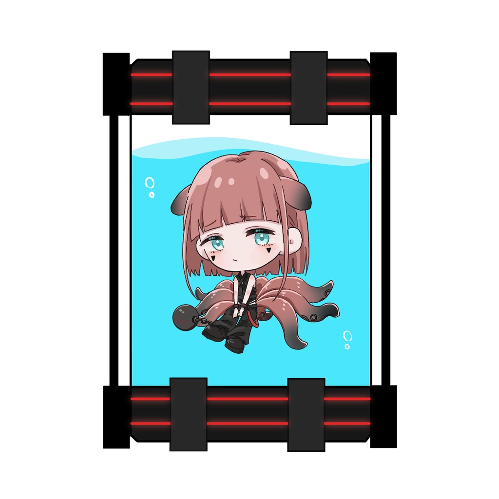 シャカシャカアクリルキーホルダー🐙