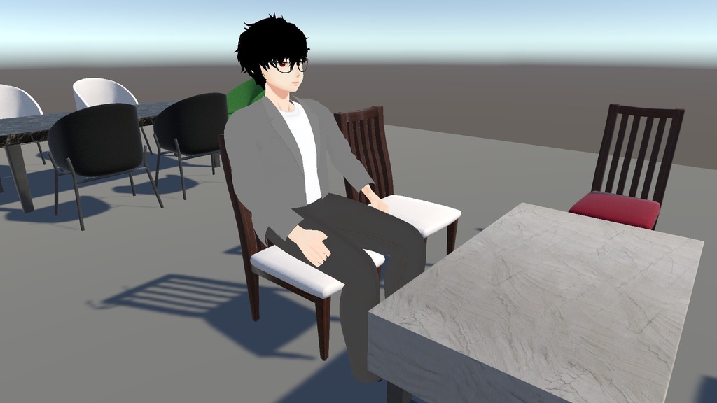 テーブルとイスが多すぎるアセット(合計51点)