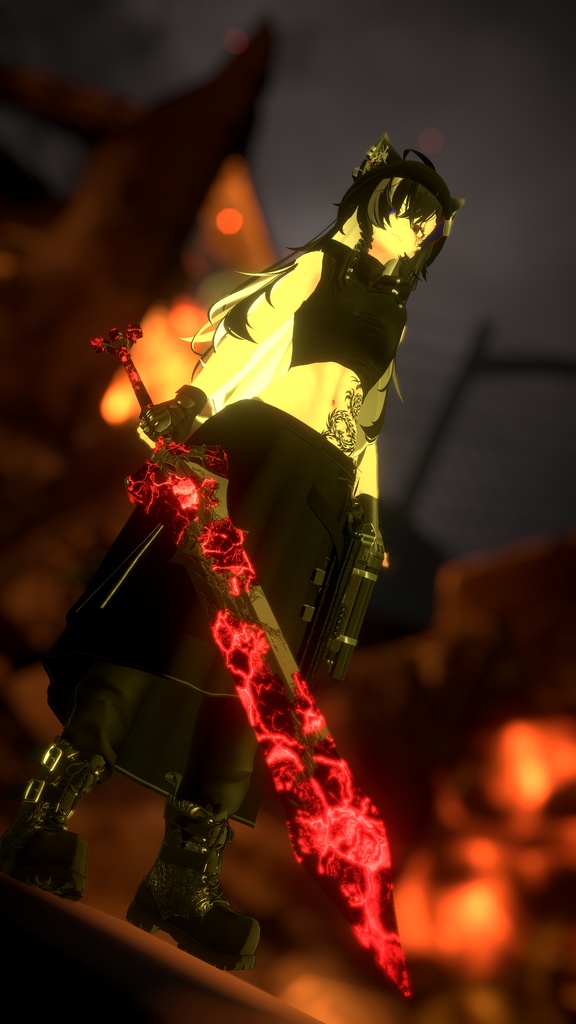 ~憎悪と憤怒の炎の大剣~Great Sword of Flames of Hatred and Rage