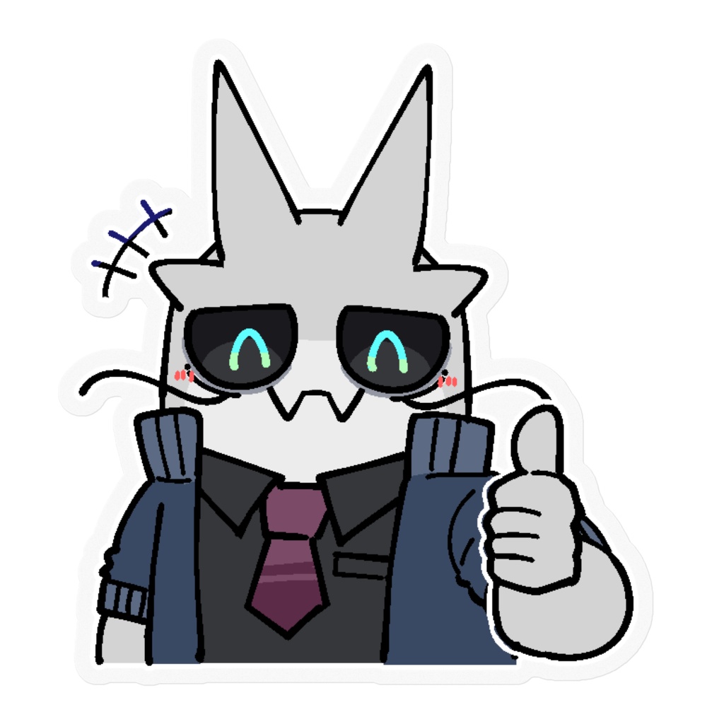 【海先生】ｸﾞｿｸﾓﾘ先生SDステッカー