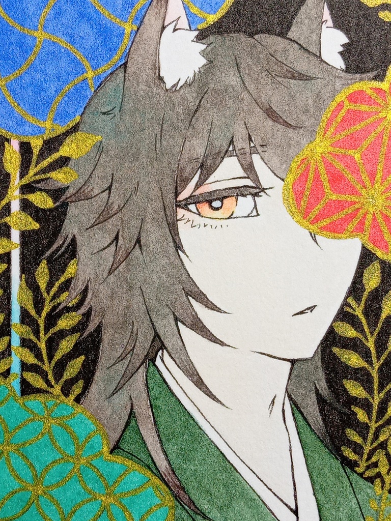 ミニ原画 創作 色紙