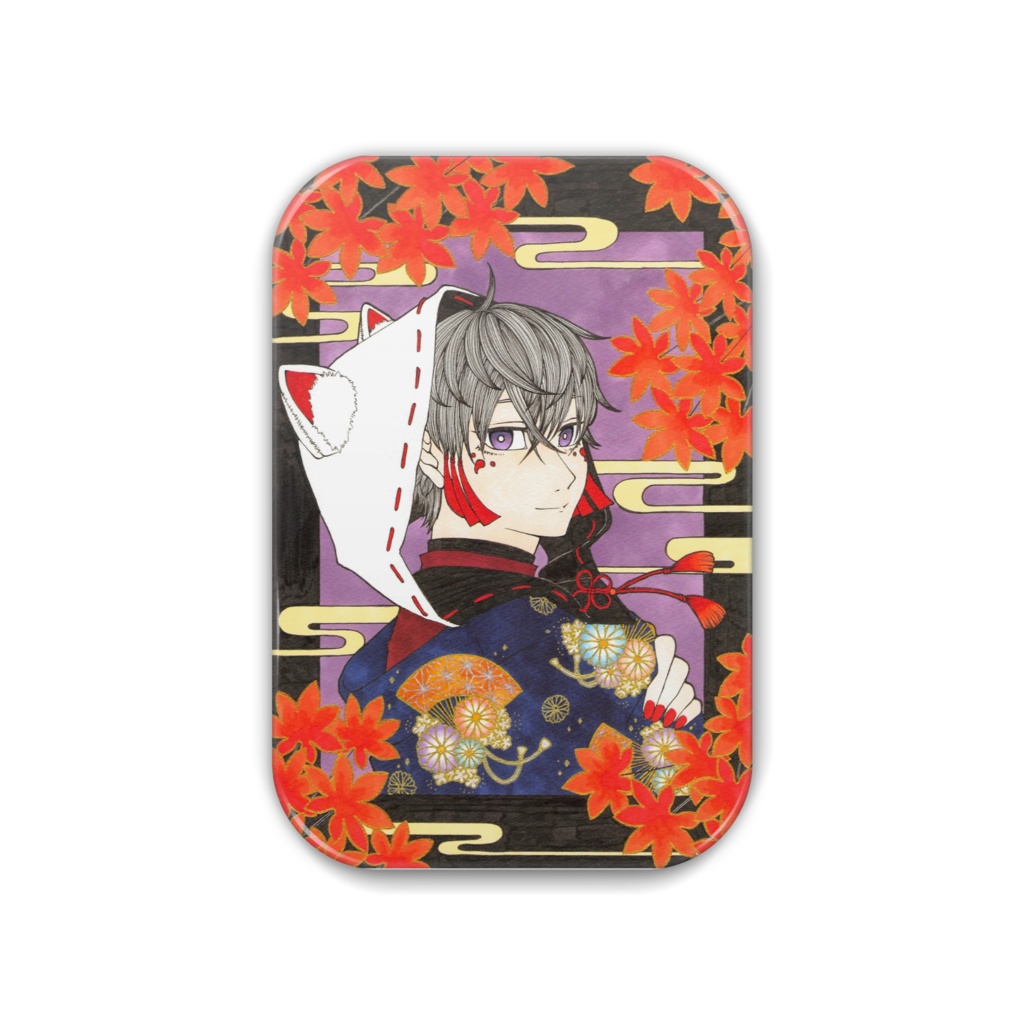 秋の夜に-缶バッジ