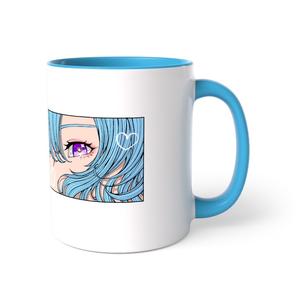 アメジストキラキラおめめちゃんツートンカラーマグカップ