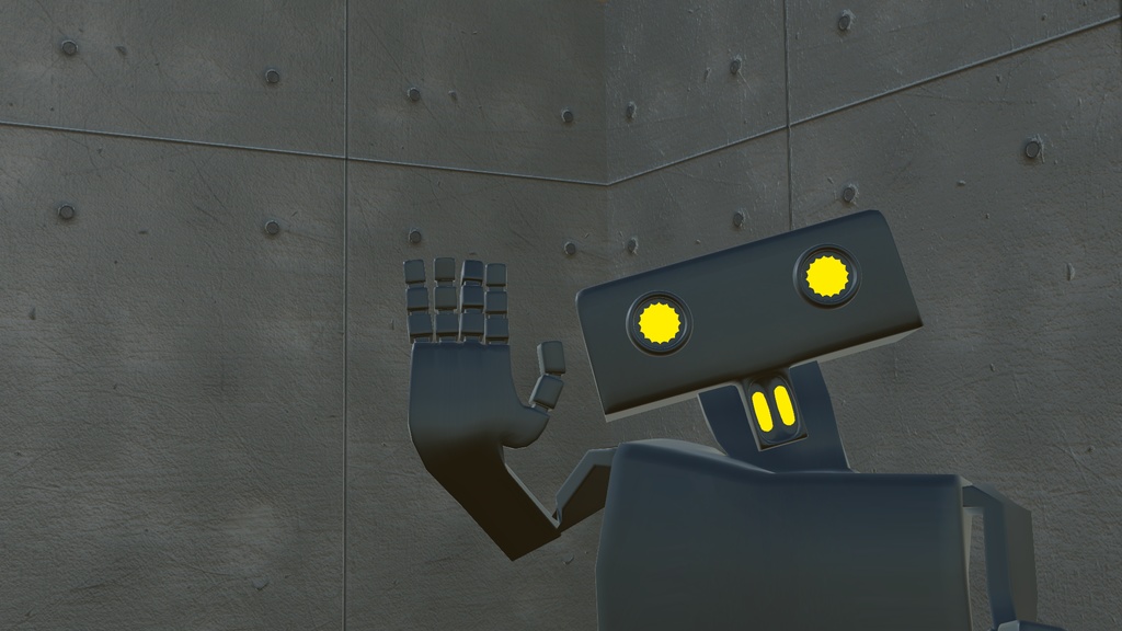 VRChat想定アバター　雑ロボ君