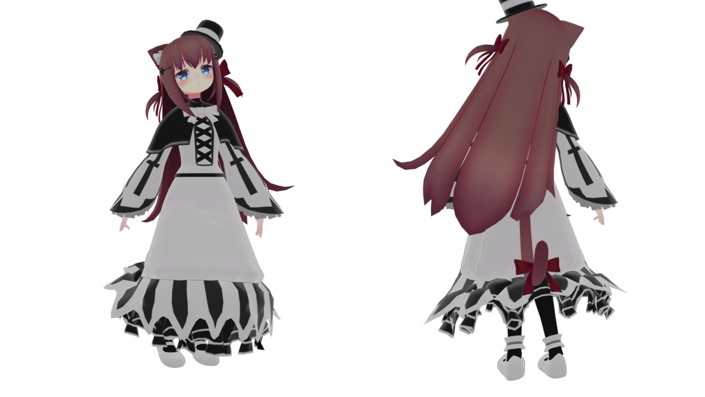 ノナ用衣装 モノクロドレス