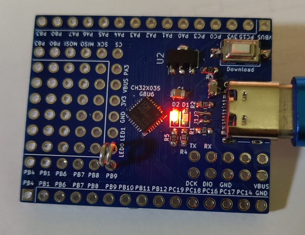 CH32X035G8U6 マイコンボード