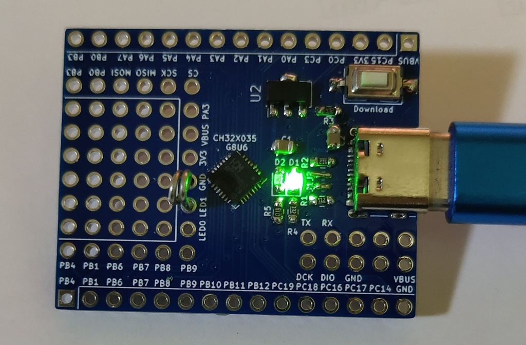 CH32X035G8U6 マイコンボード