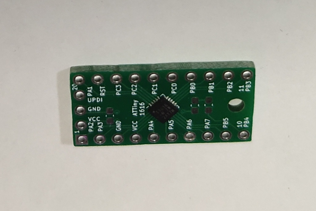 ATTINY1616 DIP化基板
