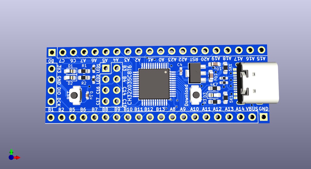 CH32X035C8T6 マイコンボード