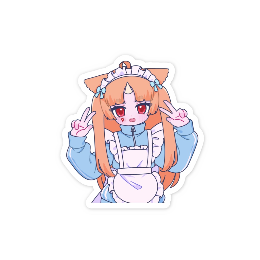 ジャージメイドスマホステッカー1