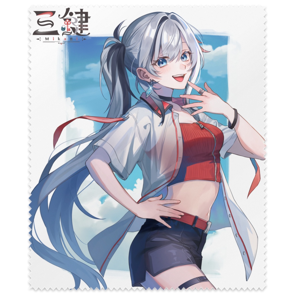 三鍵とびら(夏服) メガネ拭き