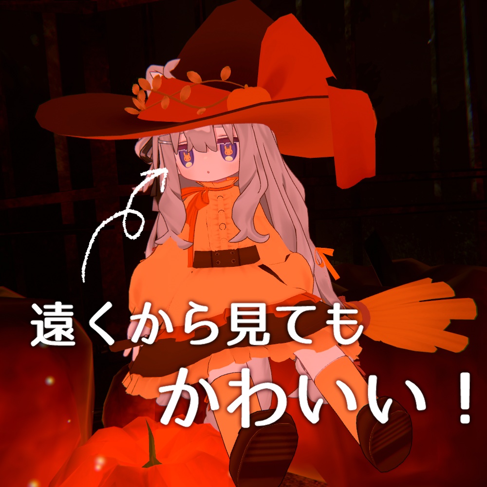 【キプフェル Kipfel 対応】🎃Pumpkin Rabbit🐰Eye texture【Free】