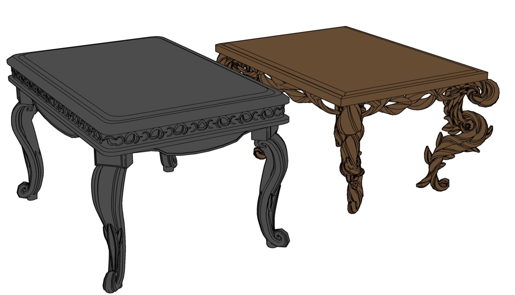 アンティークテーブル2タイプ