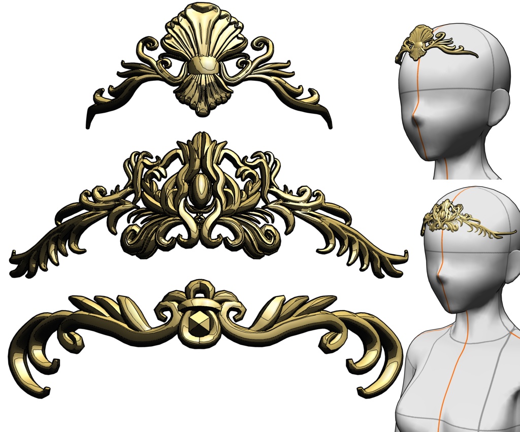 ティアラ 3タイプ