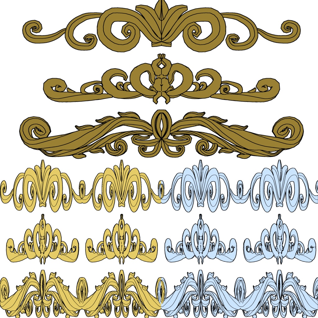 レリーフ 3タイプ