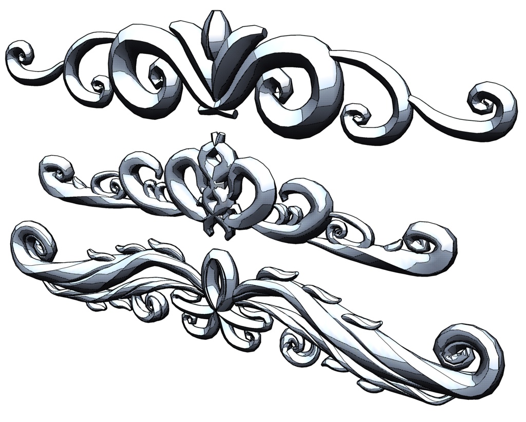 レリーフ 3タイプ