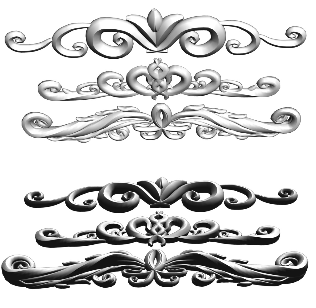 レリーフ 3タイプ