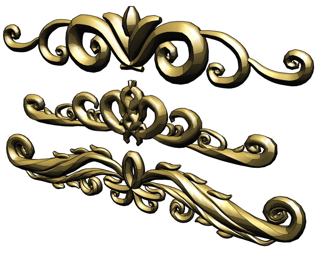 レリーフ 3タイプ